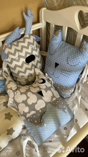 Бортики в детскую кроватку бу