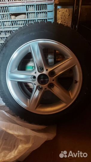 Шины и диски BMW 205 55 r16 зима шипы комплект