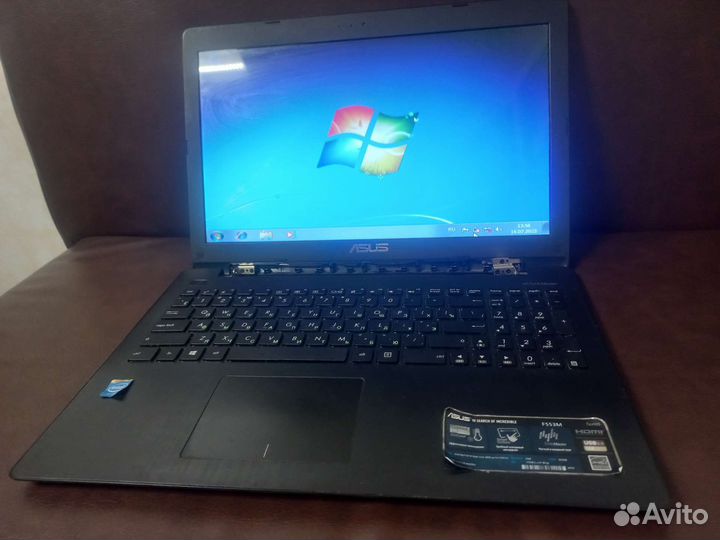 Asus F553M (Сломан корпус)\celeron\2gb\500gb