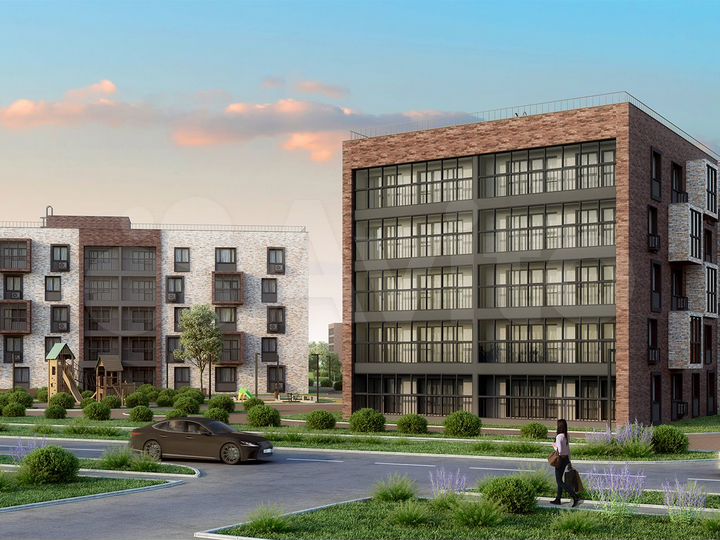 1-к. квартира, 44,3 м², 2/5 эт.