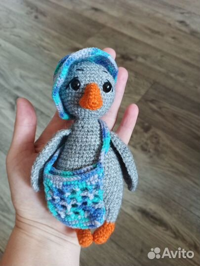 Вязаные игрушки. Вязаный голубь