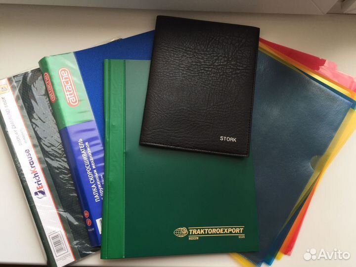 Канцелярские товары: папки, файлы, стикеры и др