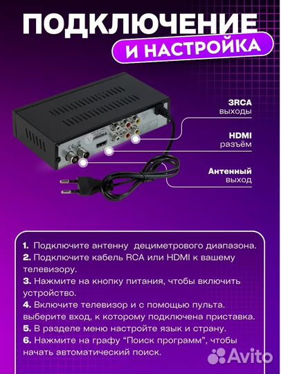 Цифровая DVB-T2 приставка тв цифровая приставка тв