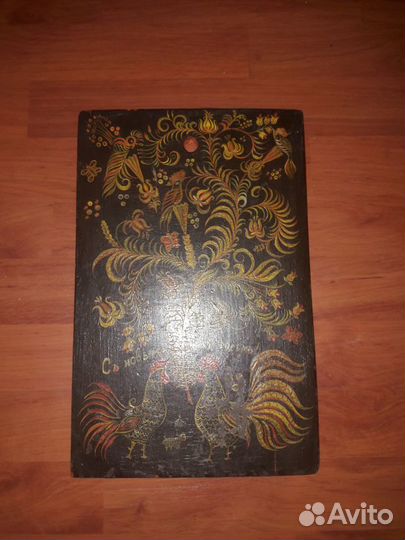 Картина старая на дереве