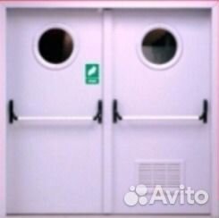 Двери противопожарные металлические, деревянные