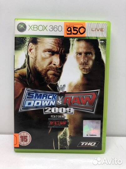 Диск Smash down vs RAW 2009 для Xbox 360