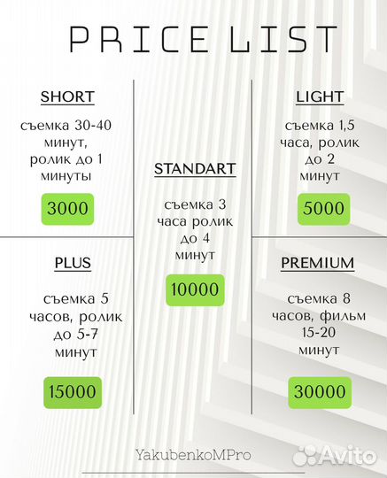 Видеосъемка / Видеооператор / Видеограф