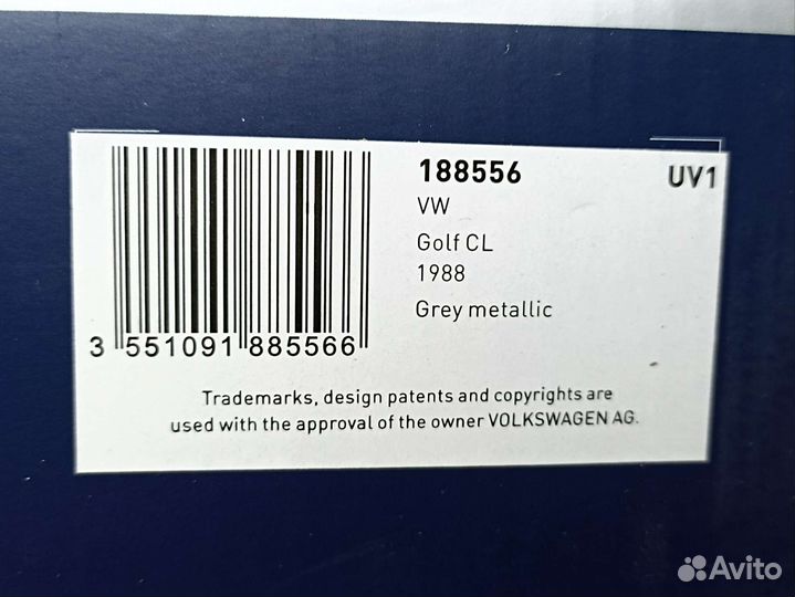 Volkswagen Golf 2 CL 1988 1:18 norev