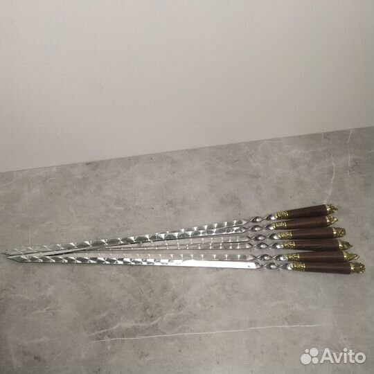 Набор шампуров Лесные звери 6 шт