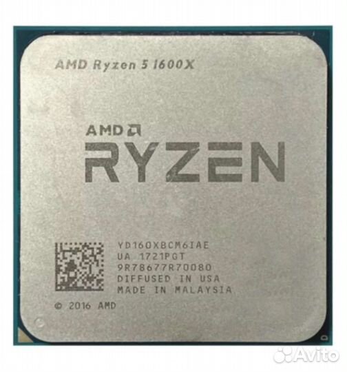 Процессор amd ryzen 5 1600x