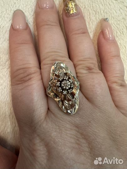 Кольцо Маркиза с бриллиантами