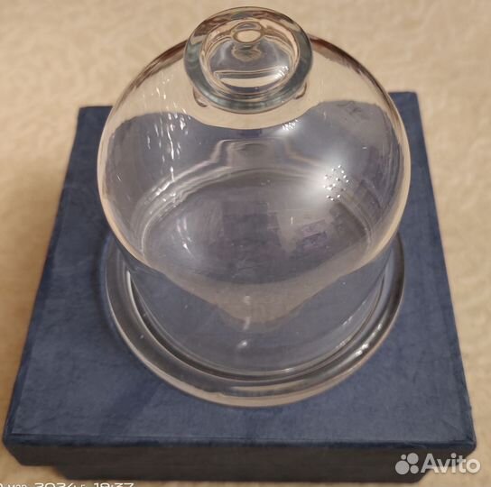 Блюдо для лимона с крышкой. Стекло