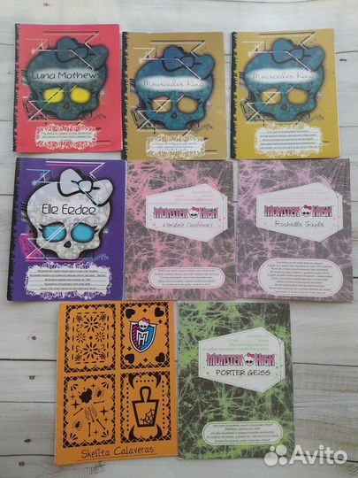 Дневники и карточки Monster high оригиналы