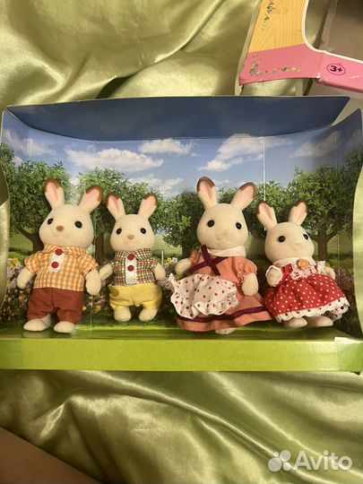 Sylvanian Families семья кроликов шоколадных