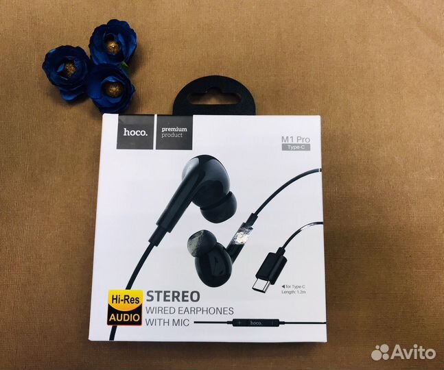 Проводные наушники hoco M1 Type-C