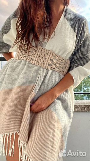 Пояс-корсет макраме