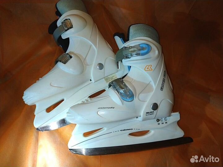 Коньки раздвижные ск glider girl р. 33-35