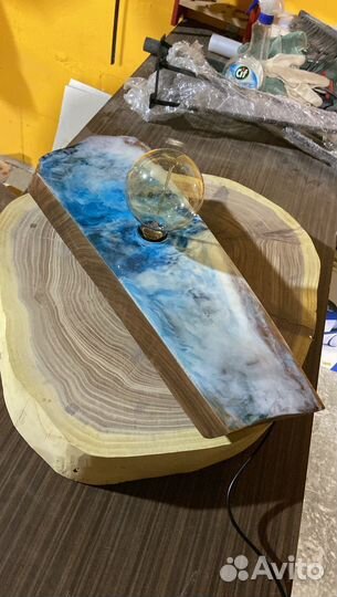 Лампа настольная лофт