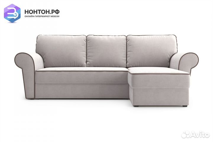 Диван угловой дельфин Прованс бежевый