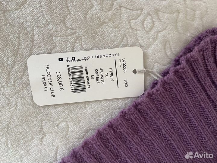 Шапка, шарф Falconery кашемир новые