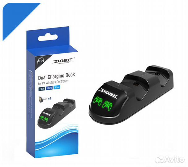 Подставка под два джойстика PS4 Dobe TP4-1877
