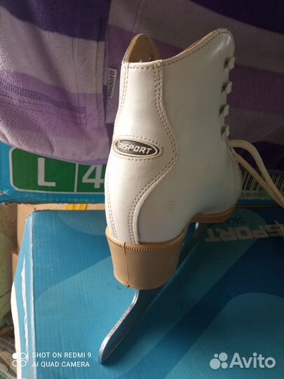 Коньки risport (италия)фигурные 39р новые