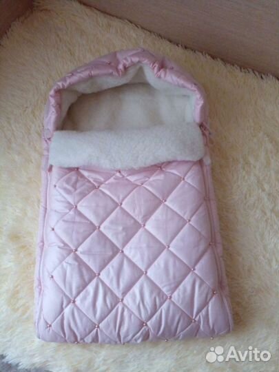 Конверт на выписку для девочки осень зима