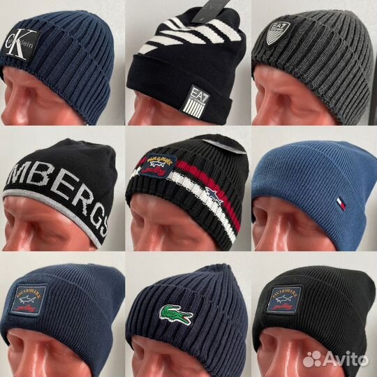 Шапки EA7, Lacoste, Boss, Bikkembergs, Tommy