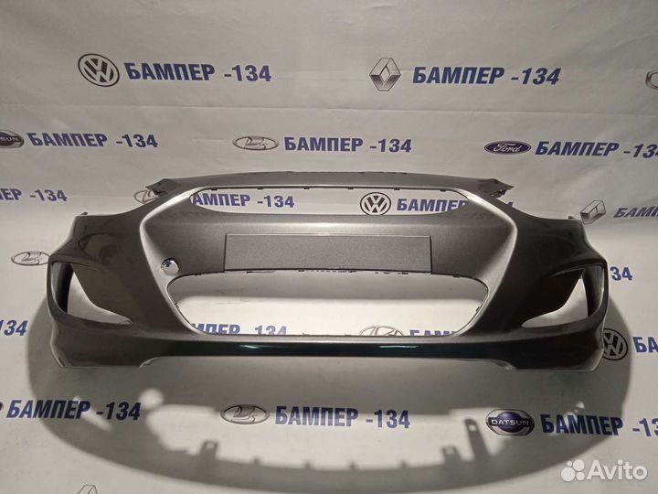 Бампер передний hyundai solaris Серый