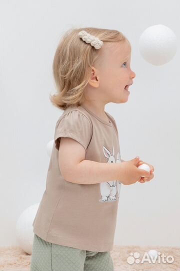 Футболка для девочки Crockid кр 302260 темно (68)