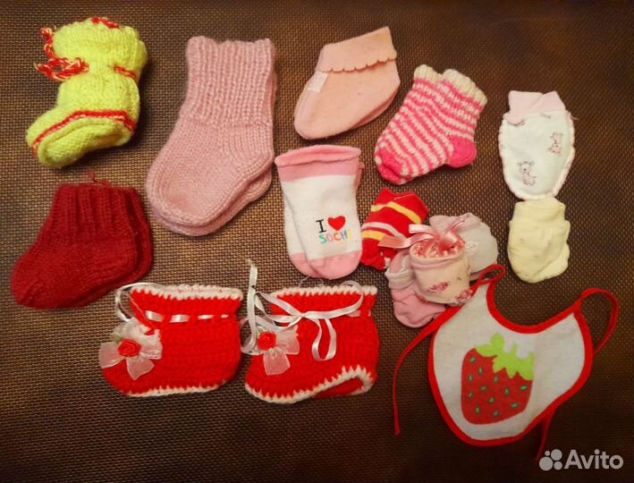 Пинетки носочки царапки для девочки