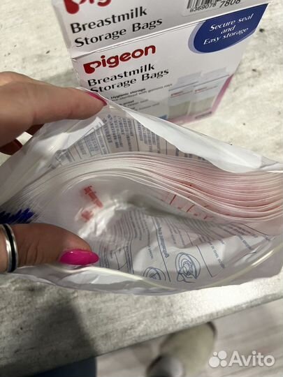 Пакеты для грудного молока pigeon