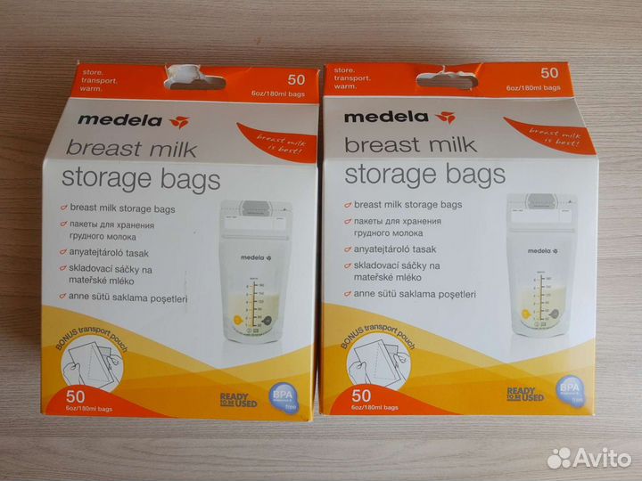 Пакеты для грудного молока medela