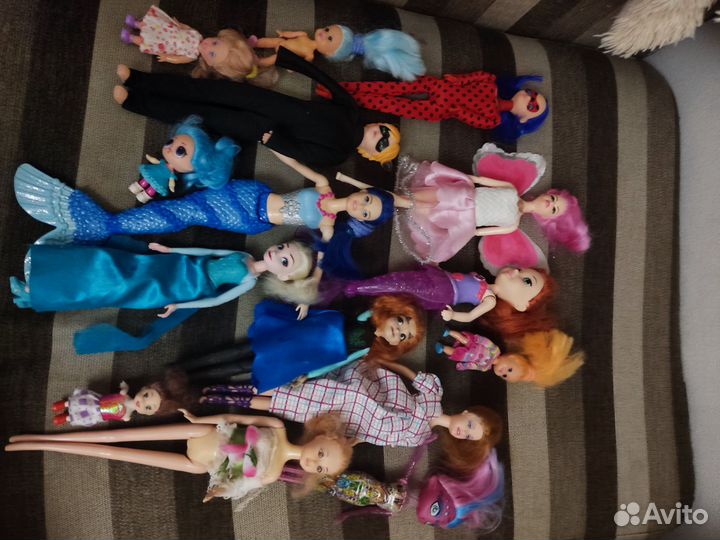 Кукла энченчималс, Эльза, холодное сердце, русалка