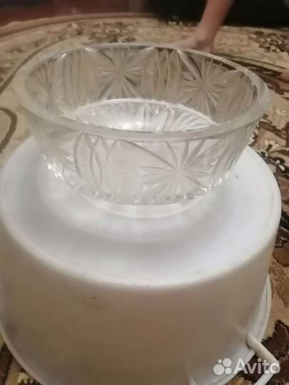 Ваза для фруктов хрусталь