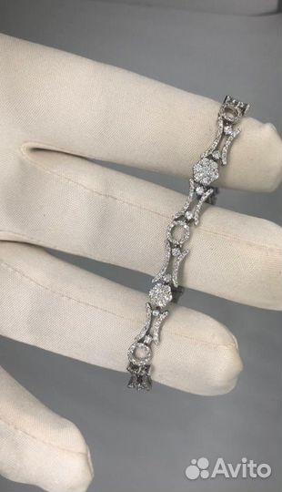 Золотой браслет Теннис 11.41 гр 2.2 ct