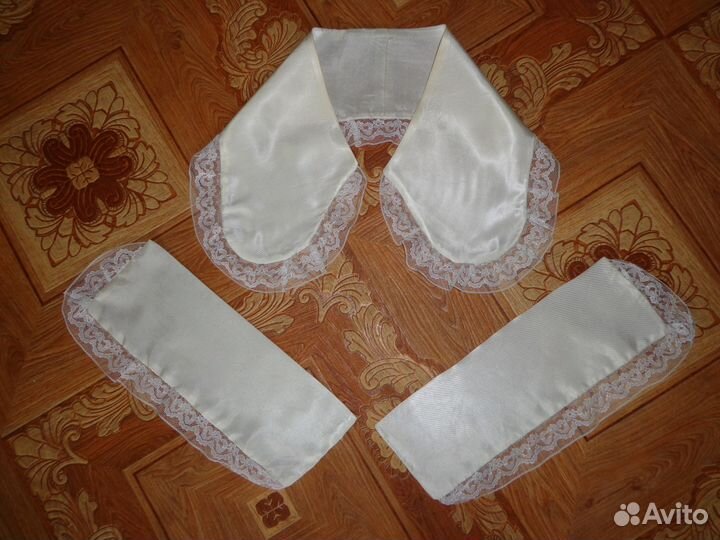 Новый подворотничек с манжетами для школьной формы