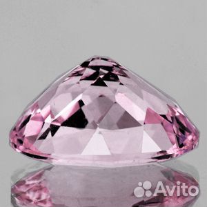 Турмалин натуральный 2,20Ct 10х8мм VVS Розовый ова