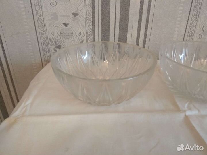 Хрустальная салатница, конфетница СССР