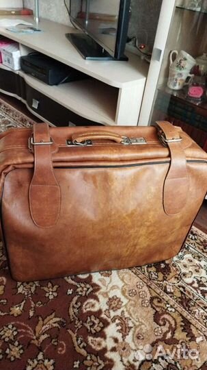 Кожаный чемодан СССР