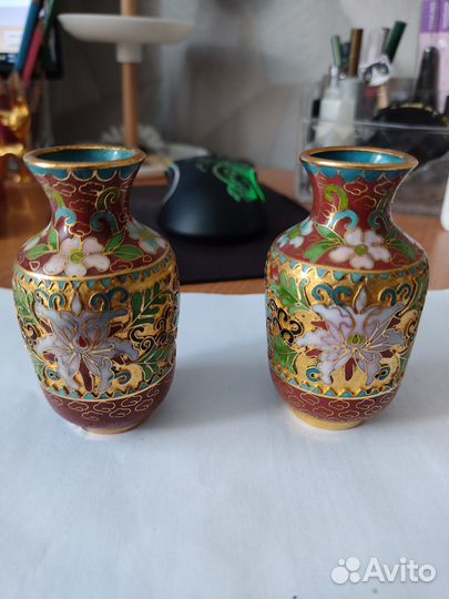 Китайские вазочки клуазоне