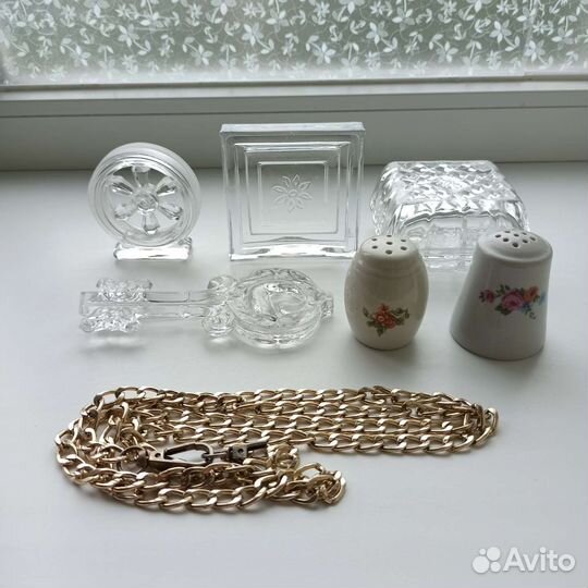 Предметы поштучно СССР хрусталь и др