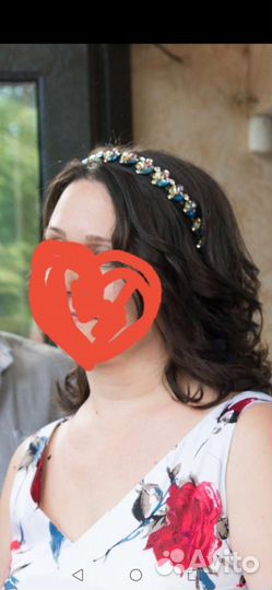 Ободок для волос ручной работы