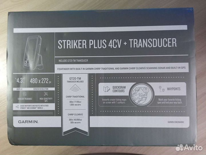 Эхолот Garmin striker 4 plus cv