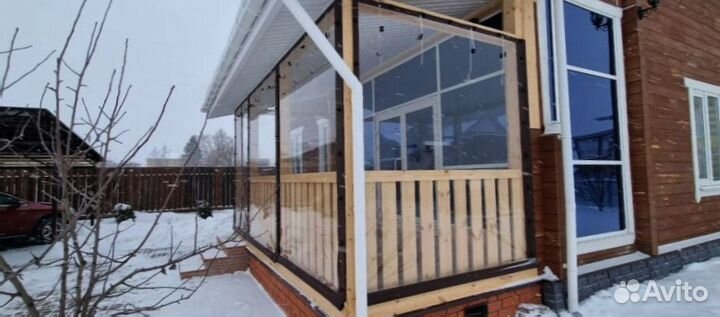 Мягкие окна для беседки / расчет по фото