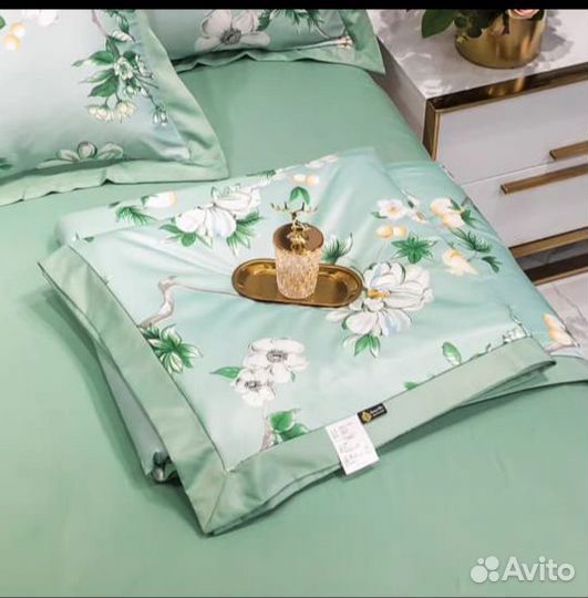 Постельное белье 2 спальное зелёный