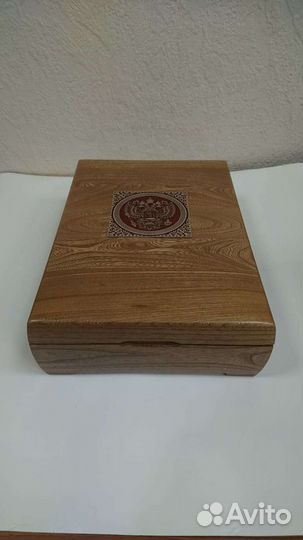 Коробка-шкатулка подарочная на 3 бутылки