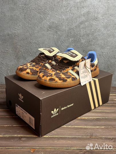 Кроссовки Adidas samba Pony wales bonner leopard