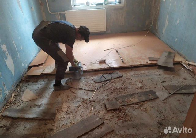 Демонтаж Пола Стен Стяжка Заливка