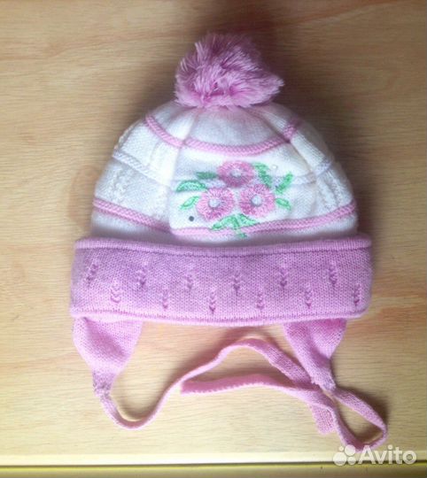 Шапки зимние на девочку 1-2 г